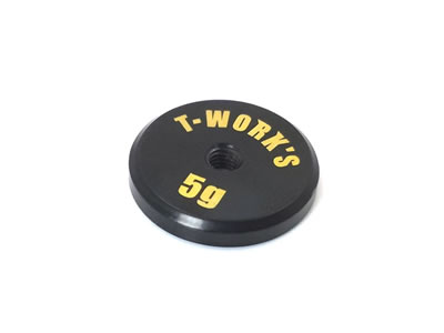 T-Works Anodized Precision Balancing Brass Weights 5g (Low CG)